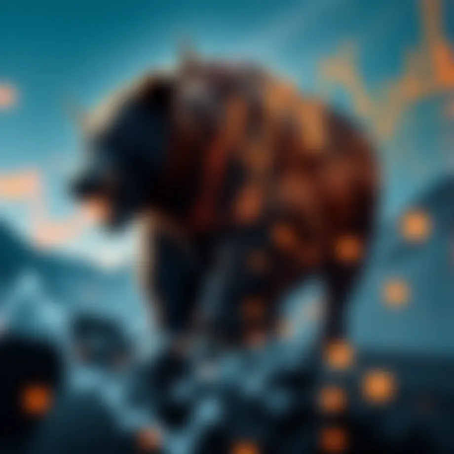 Conceptual representation of the bear and bull market dynamics in cryptocurrency