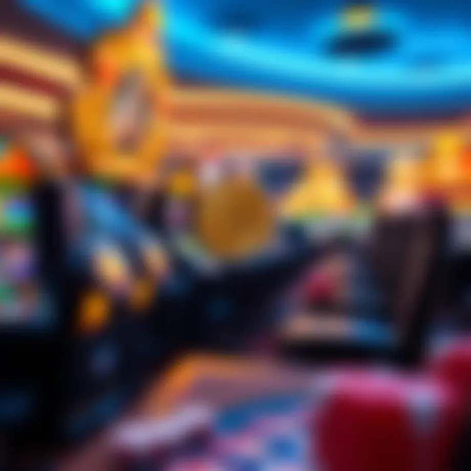 Conceptual representation of Bitcoin in online casinos