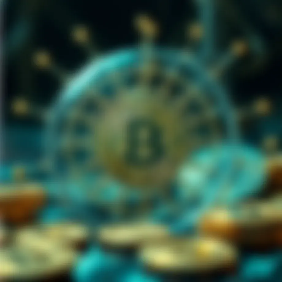 Visual representation of cryptocurrency concepts