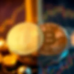 Visual representation of LTC and USDT differences