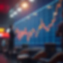 Conceptual illustration of a short squeeze in trading